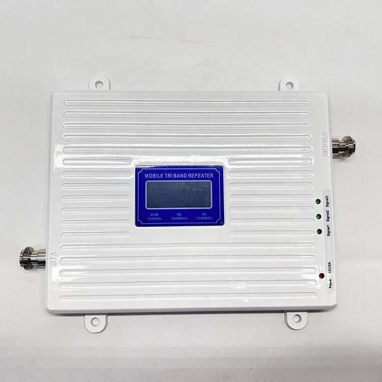 Best-selling Tri-band Repeater GSM 2G 3G 4G 5G Mobile Signal Booster 900/1800/2100MHz LTE Repeater For Indoor